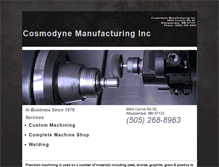 Tablet Screenshot of cosmodynemanufacturinginc.com